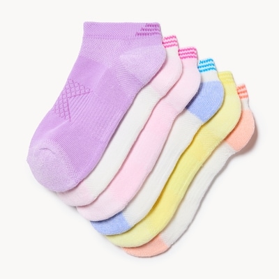 Kid Girls' 6-Pack Low-Cut Socks - Assorted Colors	