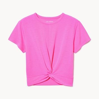Joe Fresh T-shirt sport noué sur l’avant pour filles 1 ea, 16,00 $/1ch