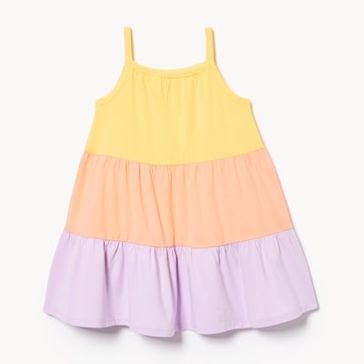 Joe Fresh Toddler Girls' Colourblocked Tiered Dress 1 ea, $16.00/1ea