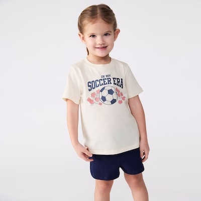 T-shirt imprimé pour tout-petits - Blanc Cassé