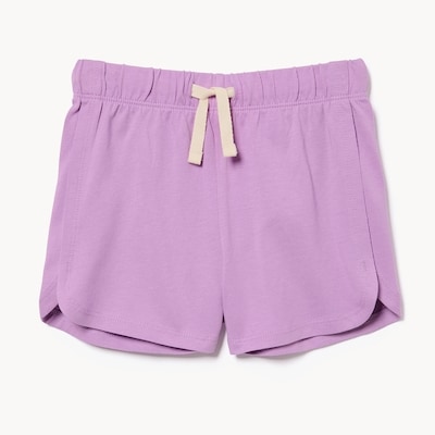 Short à ourlet arrondi fendu pour petites filles - LAVANDE