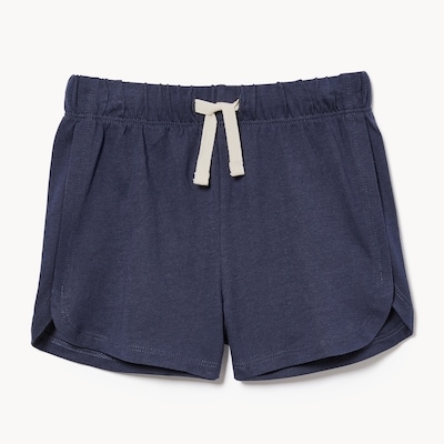 Short à ourlet arrondi fendu pour petites filles - Marine foncé