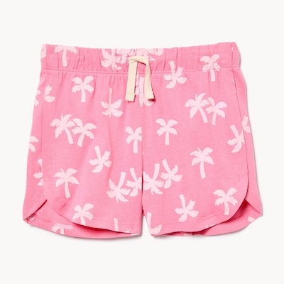 Toddler Girls' Printed Dolphin Hem Short - Pink
