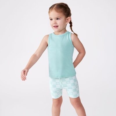 Cami côtelée pour petites filles - BLEU PASTEL