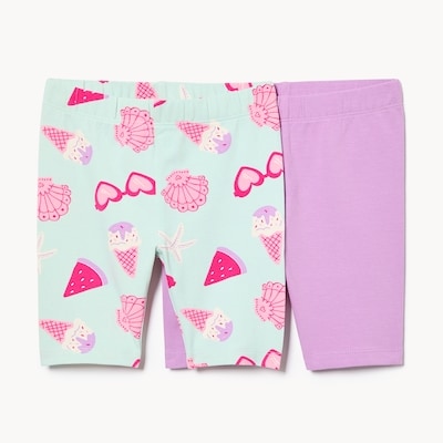 Joe Fresh Ens. de 2 shorts de vélo longs pour petites filles 1 ea, 12,00 $/1ch