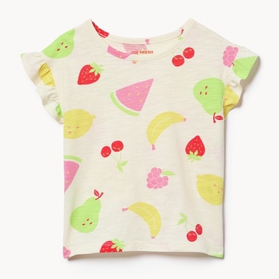 T-shirt imprimé pour petites filles - Blanc Cassé