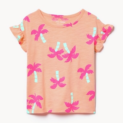 Toddler Girls' Printed T-Shirt - Peach