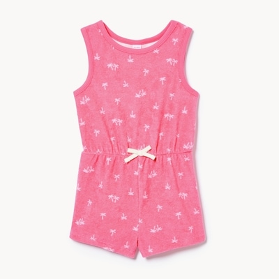 Robe short imprimée pour petites filles - Rose