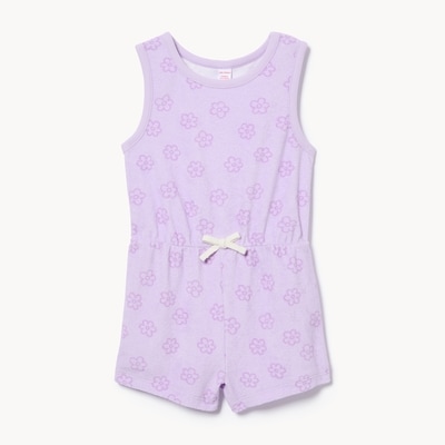 Toddler Girls' Printed Romper - Dusty Lavender