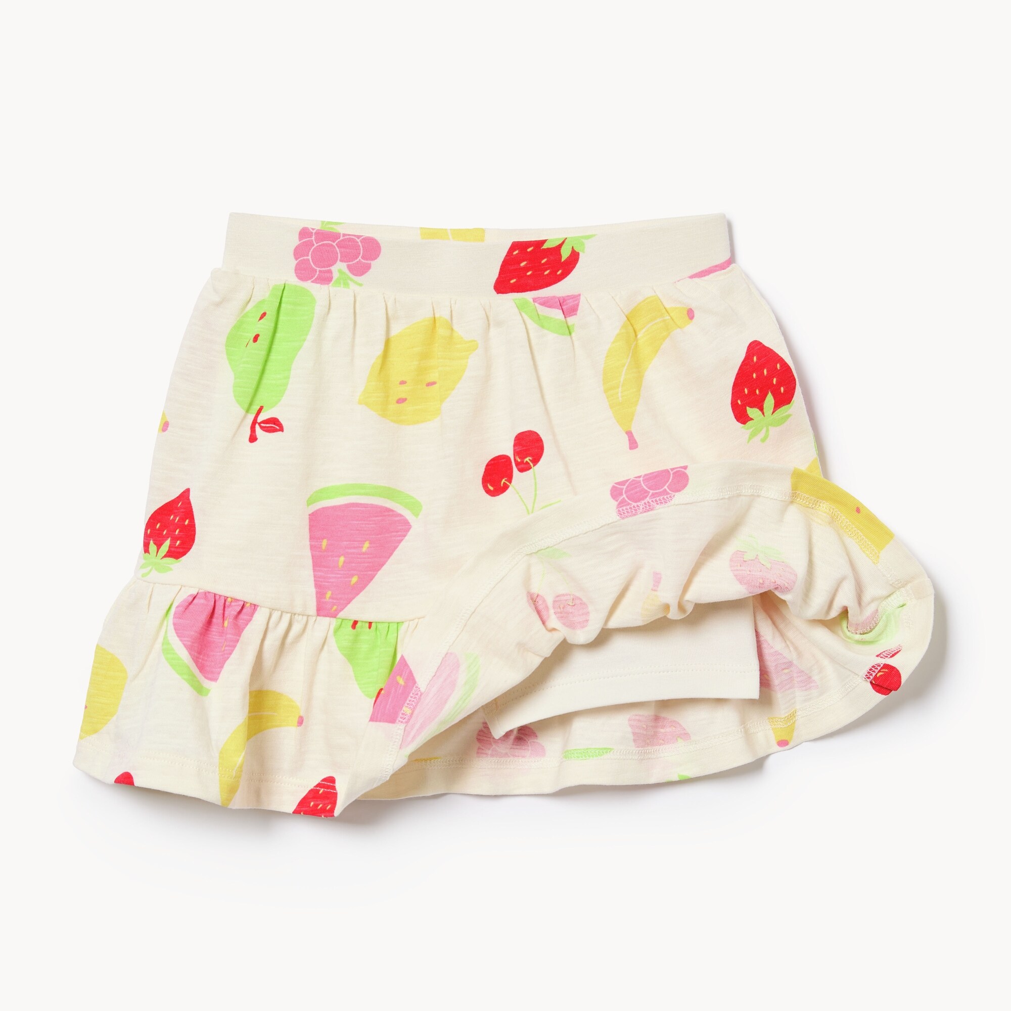 Jupe-short imprimée pour petites filles