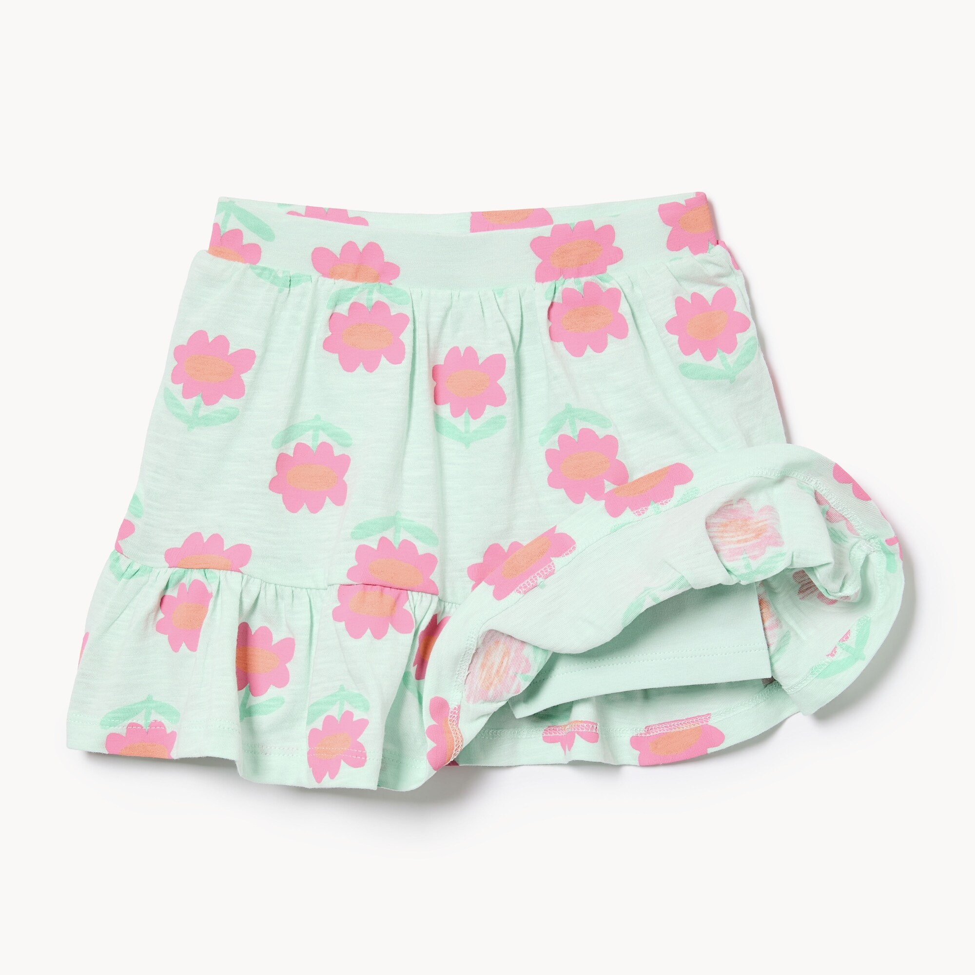Jupe-short imprimée pour petites filles