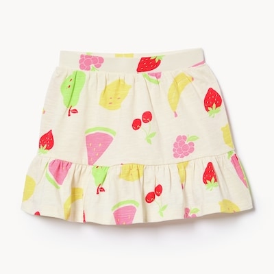 Toddler Girls' Printed Skort - Off White