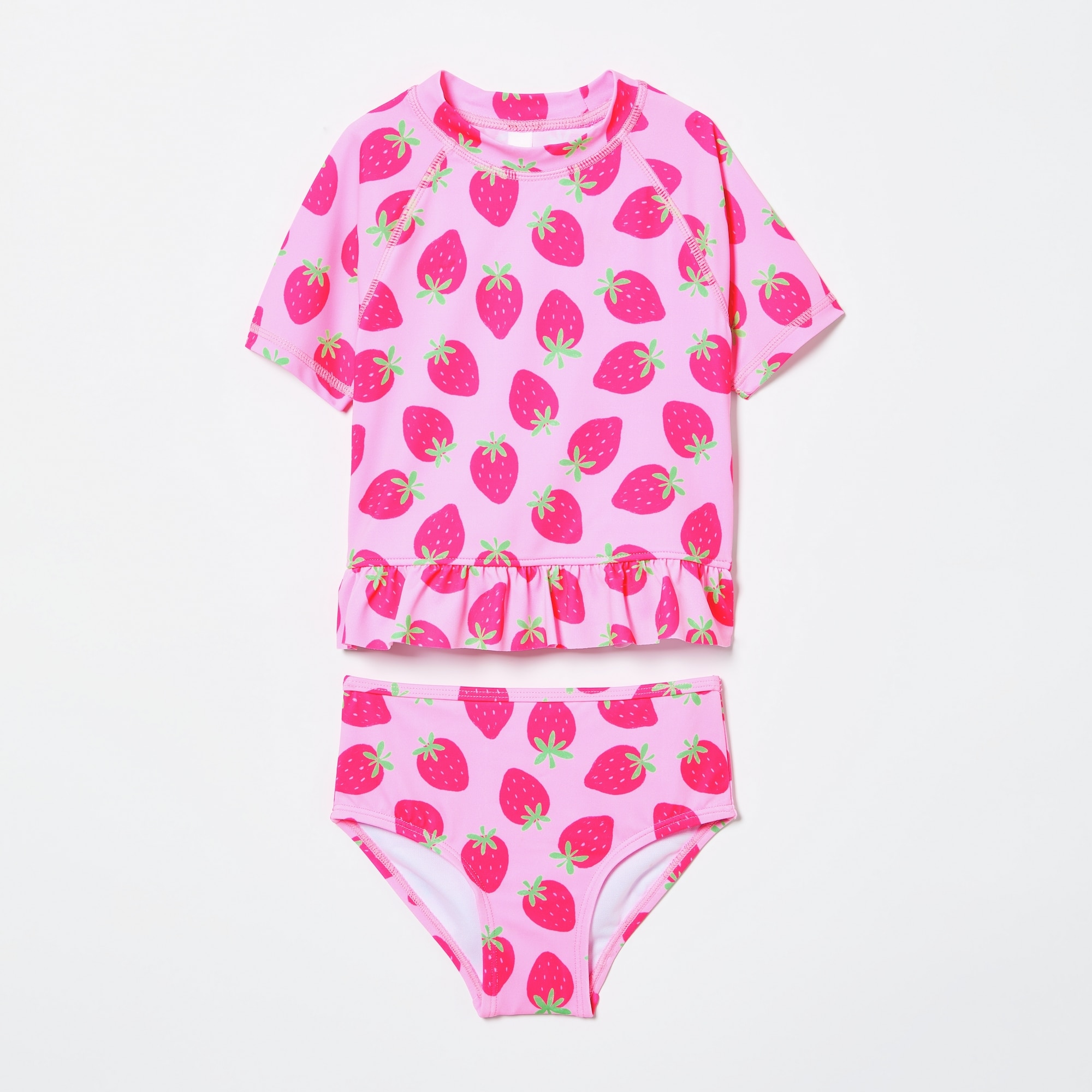 Ensemble avec maillot solaire pour petites filles