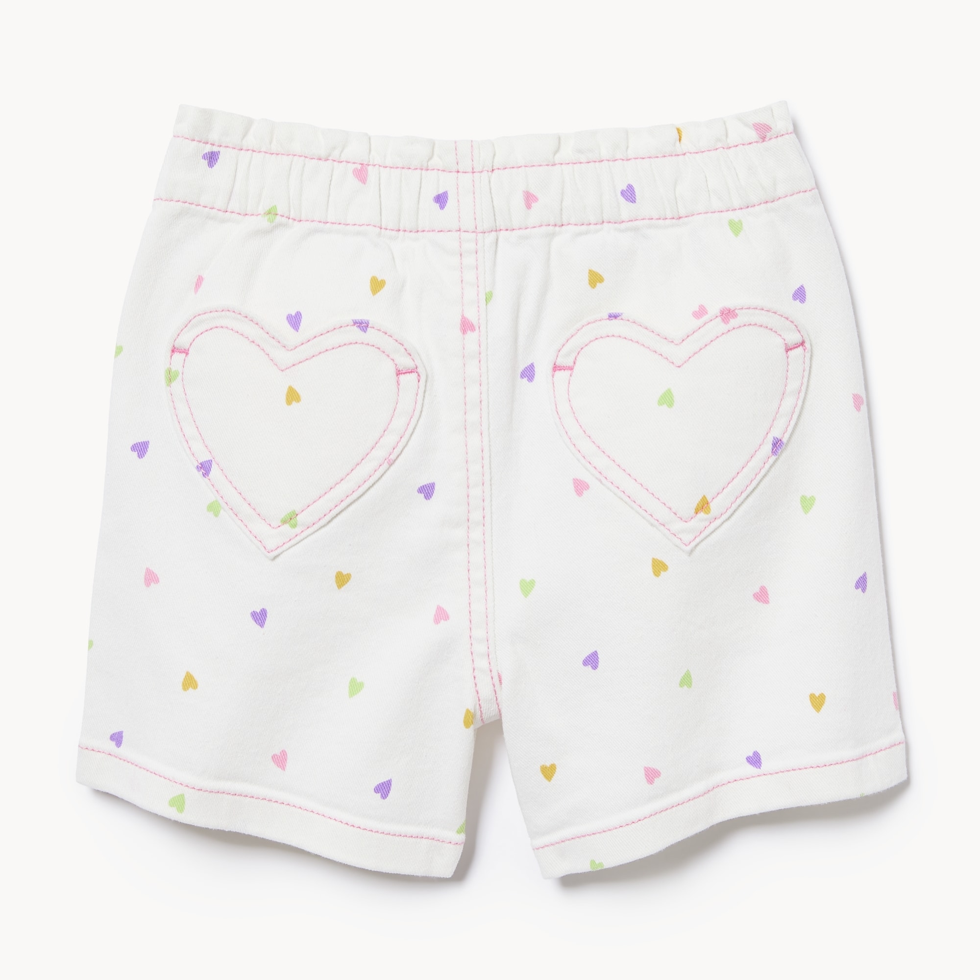 Toddler Girls' Printed Paperbag Short