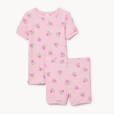 Joe Fresh Toddler Girls' Pointelle Printed Sleep Set 1 ea, $16.00/1ea