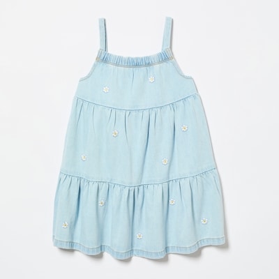 Joe Fresh Toddler Girls' Denim Embroidered Dress 1 ea, $24.00/1ea