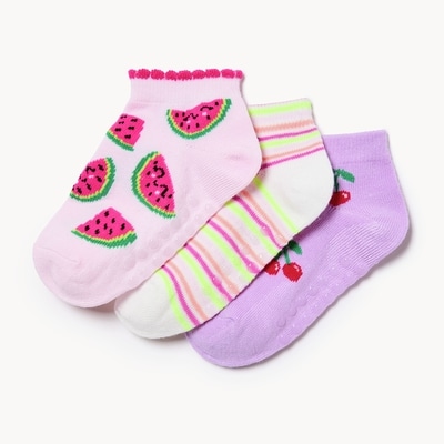 Joe Fresh Ens. 3 paires de socquettes pour petites filles 1 ea, 6,00 $/1ch