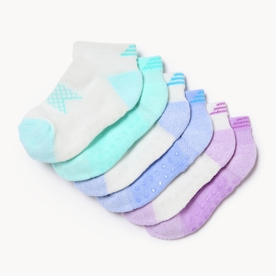 Joe Fresh Ens. 6 paires de socquettes pour petites filles 1 ea, 12,00 $/1ch