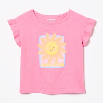 T-shirt imprimé pour petites filles - Rose
