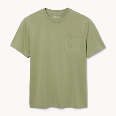 T-shirt essentiel en coton biologique pour hommes - Vert Militaire