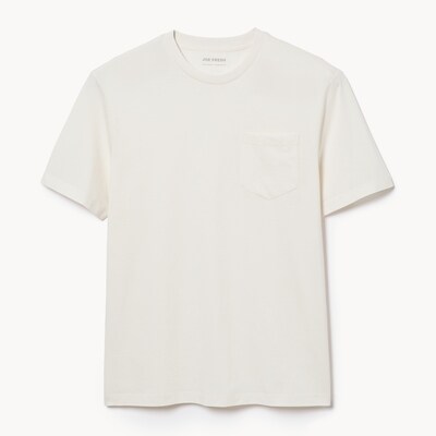 T-shirt essentiel en coton biologique pour hommes - Crème