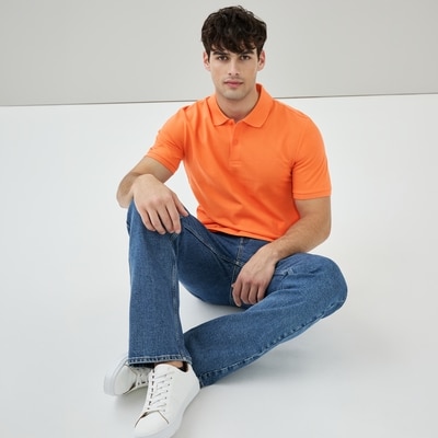 Men's Essential Polo - Orange