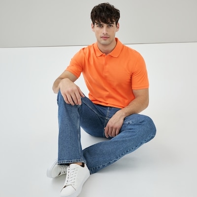 Men's Essential Polo - Orange