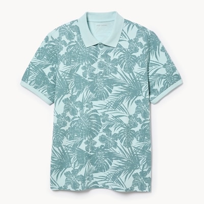 Men's Essential Printed Polo - Blue