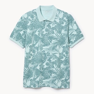 Polo imprimé essentiel pour hommes - Bleu