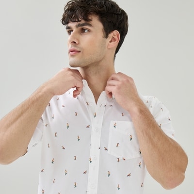 Joe Fresh Chemise boutonnée souple en popeline pour hommes 1 ea, 35,00 $/1ch