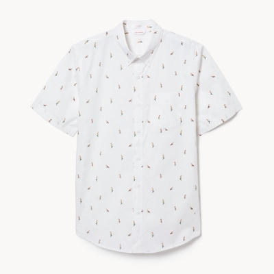 Men's Flex Poplin Button-Down Shirt - White