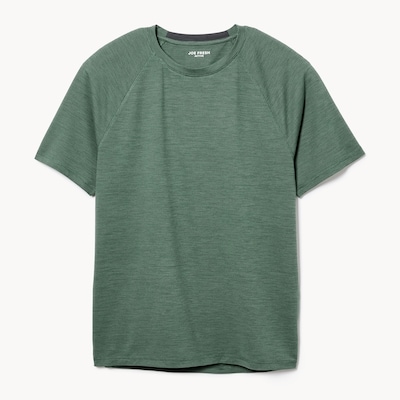 Men's Active Perforated Raglan T-Shirt - Green Mix