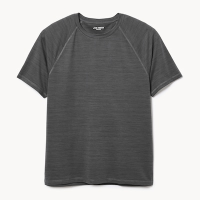 Men's Active Perforated Raglan T-Shirt - Dark Grey Mix