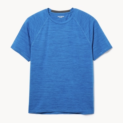 Men's Active Perforated Raglan T-Shirt - Blue Mix