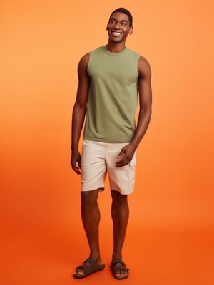 Men's Muscle Tank - Army Green