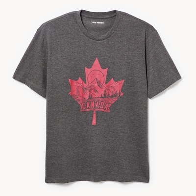 Men's Canada Graphic T-Shirt - Charcoal Melange