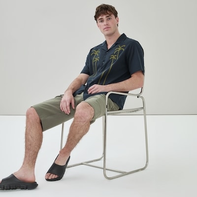 Men's Cropped Cargo Pant - Light Khaki Green