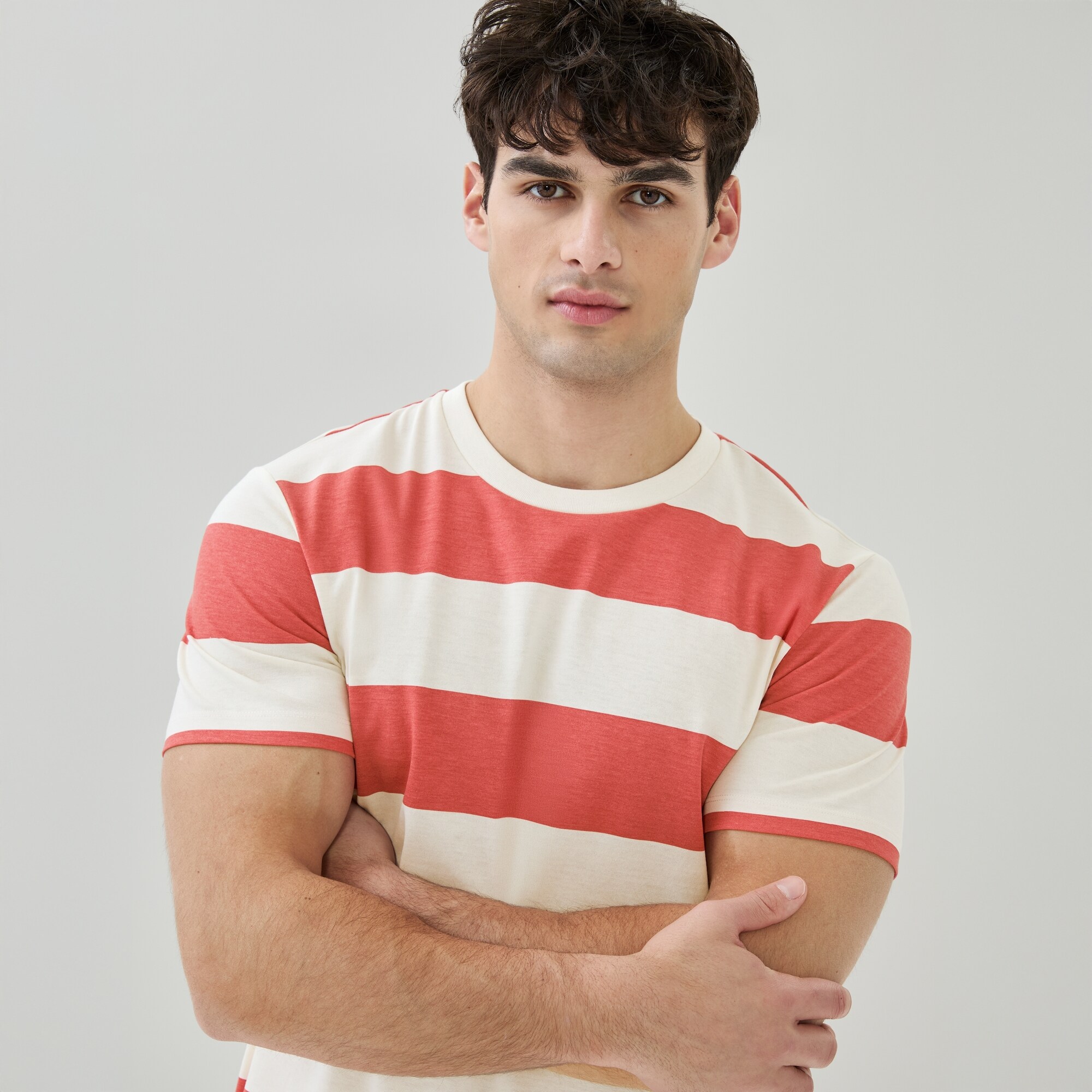 T-shirt rayé pour hommes