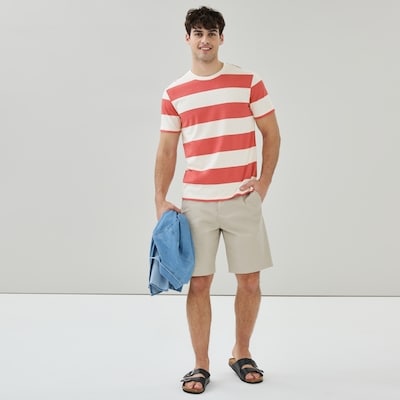 Joe Fresh T-shirt rayé pour hommes 1 ea, 10,00 $/1ch