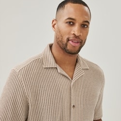 Joe Fresh Men's Crochet Button-Up Shirt 1 ea, $35.00/1ea