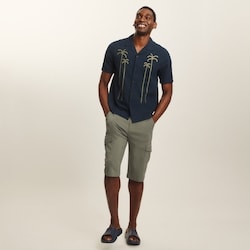 Joe Fresh Men's Embroidered Camp Collar Shirt 1 ea, $35.00/1ea