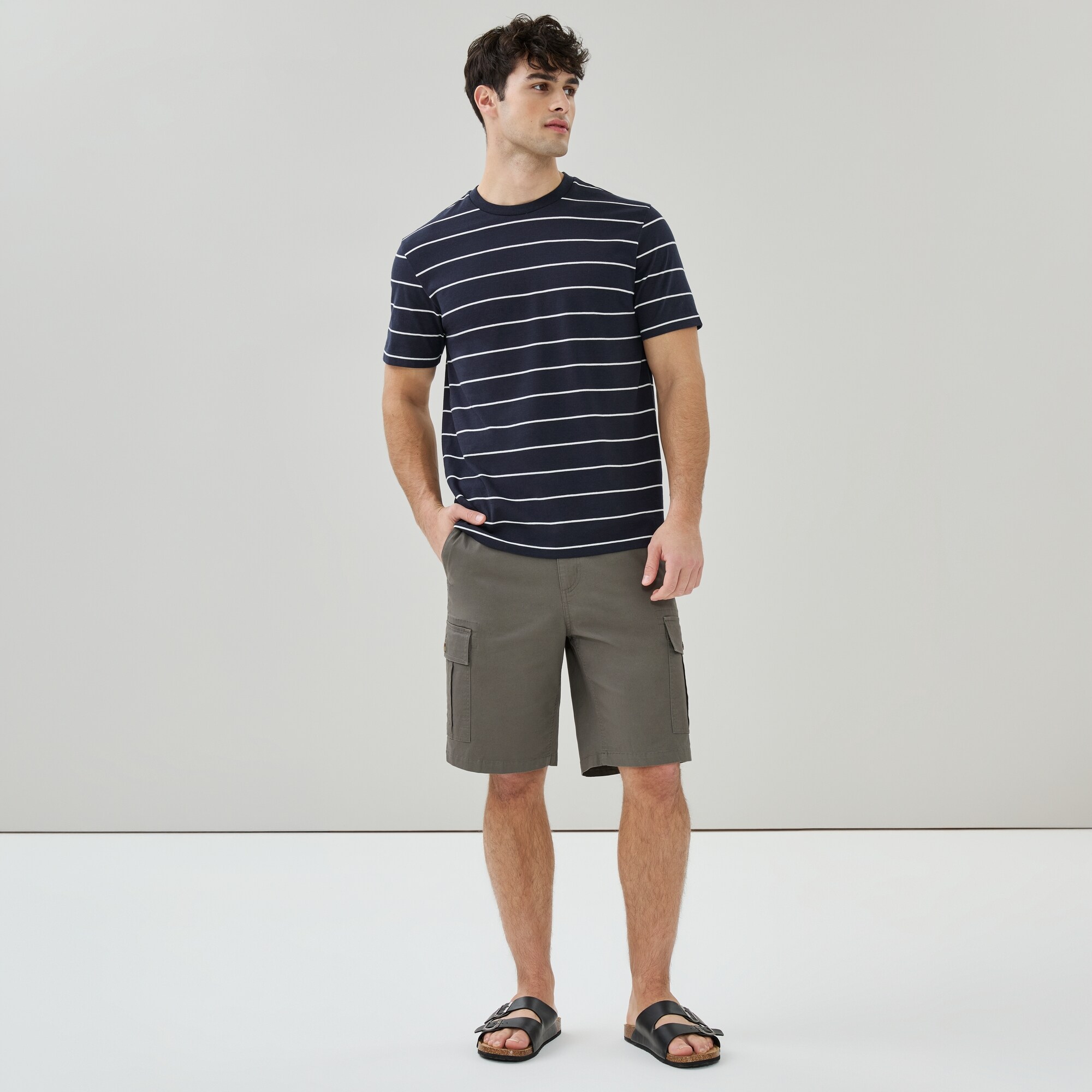 T-shirt rayé pour hommes