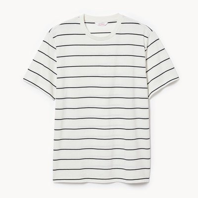 Men's Striped T-Shirt - White