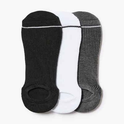 Joe Fresh Ens. de 3 paires de chaussettes invisibles, hommes 1 ea, 8,00 $/1ch
