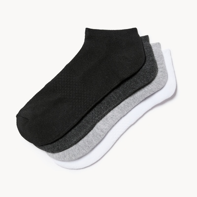 Men's 4-Pack Ankle Socks - Black