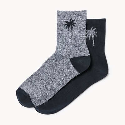 Men's 2-Pack Mid-Crew Socks - Blue