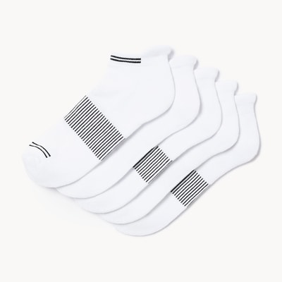 Men's 5-Pack Ankle Socks - White