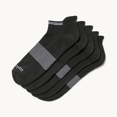 Ens. de 5 paires de socquettes pour hommes - Noir