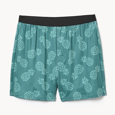 Men's Printed Boxer  - Teal