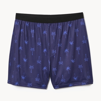 Men's Printed Boxer  - Navy